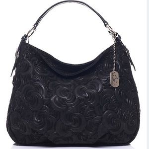 Black leather bag